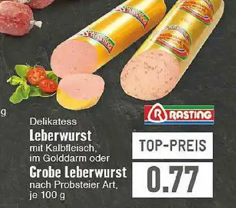 E-Center Leberwurst Oder Grobe Leberwurst Angebot