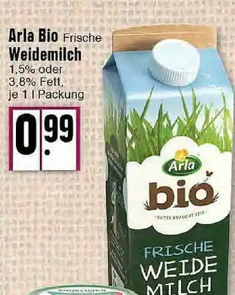 E-Center Arla Bio Weidemilch Angebot