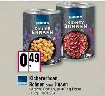 E-Center Edeka Kichererbsen Bohnen Oder Linsen Angebot