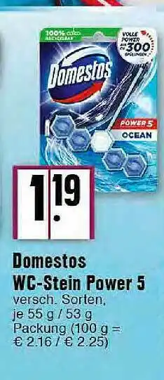 E-Center Domestos Wc-stein Power 5 Angebot