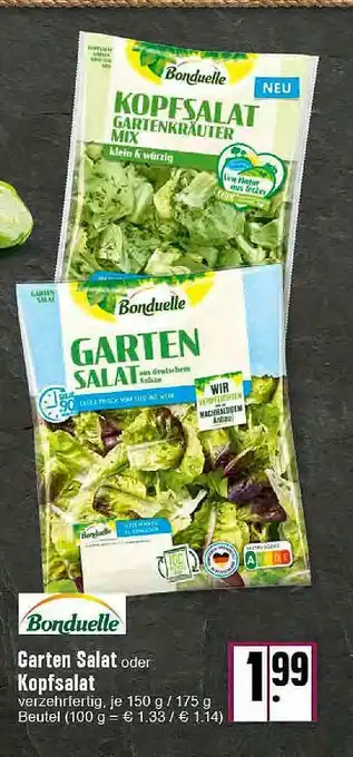 E-Center Bonduelle Garten Salat Oder Kopfsalat Angebot