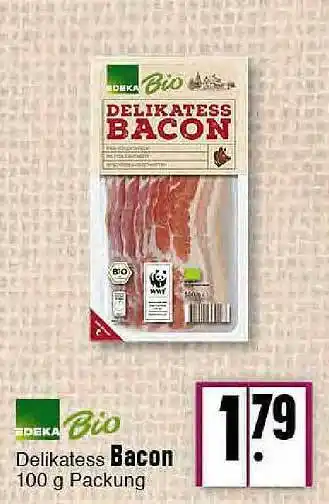 E-Center Edeka Bio Bacon Angebot