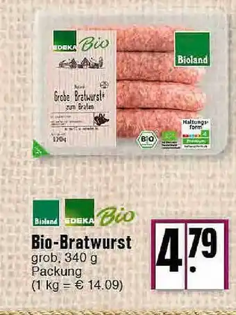 E-Center Bioland Edeka Bio Bio-bratwurst Angebot