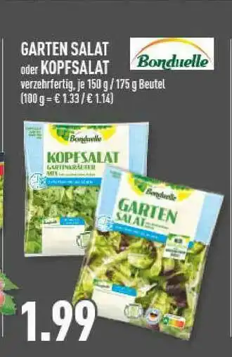 Marktkauf Garten Salat Oder Kopfsalat Bonduelle Angebot