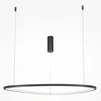 Hornbach LED Pendelleuchte Glint in Schwarz 36W 1700lm 700mm Angebot