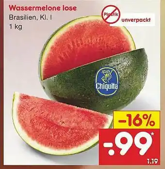 Netto Marken-Discount Wassermelone Lose Angebot