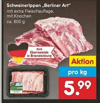 Netto Marken-Discount Schweinerippen „berliner Art” Angebot