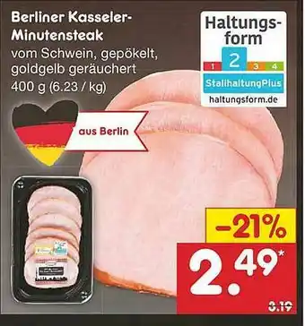 Netto Marken-Discount Berliner Kasseler-minutensteak Angebot