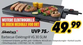 MEDIMAX Steba Barbecue-Elektrogrill VG 30 SLIM Angebot