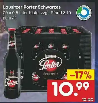 Netto Marken-Discount Lausitzer Porter Schwarzes Angebot