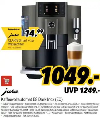 MEDIMAX jura Kaffeevollautomat E8 Dark Inox (EC) Angebot