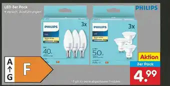 Netto Marken-Discount Led 3er Pack Philips Angebot