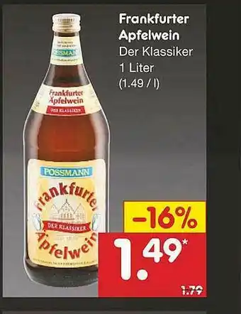 Netto Marken-Discount Frankfurter Apfelwein Angebot