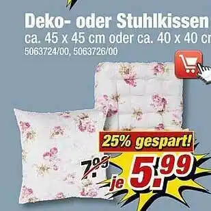 Poco Deko-oder Stuhlkissen Angebot