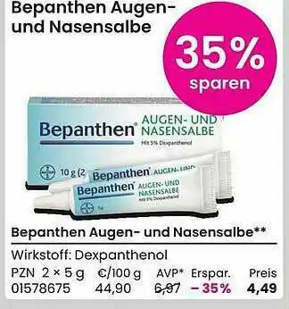 REWE Bepanthen Augen- Und Nasensalbe Angebot