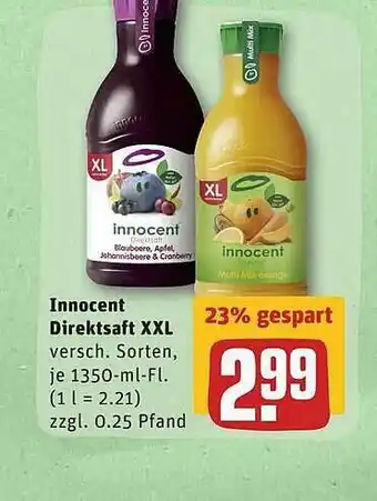 REWE Innocent Direktsaft XXL Angebot