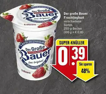 Scheck-in-Center Der Große Bauer Fruchtjoghurt Angebot