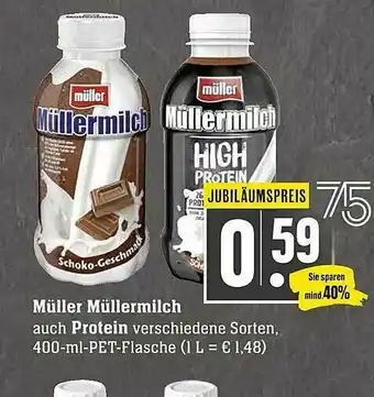 Scheck-in-Center Müller Müllermilch Auch Protein Angebot