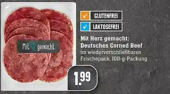 Scheck-in-Center Mit Herz Gemacht: Deutsches Corned Beef Angebot