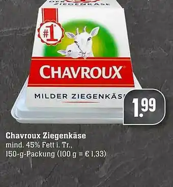 Scheck-in-Center Chavroux Ziegenkäse Angebot