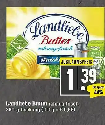 Scheck-in-Center Landliebe Butter Angebot