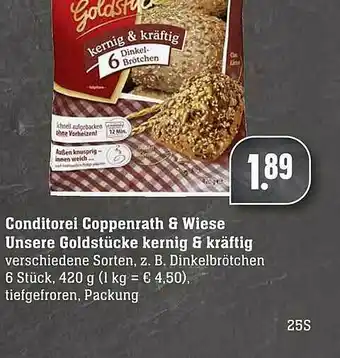 Scheck-in-Center Conditorei Coppenrath & Wiese Unsere Goldstücke Kernig & Kräftig Angebot