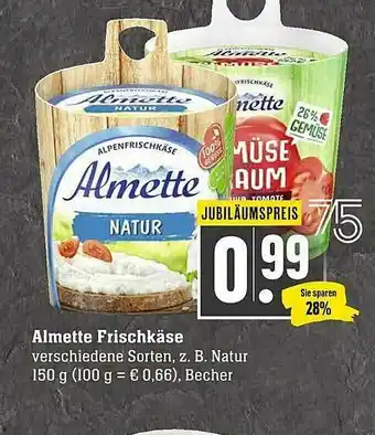 Scheck-in-Center Almette Frischkäse Angebot