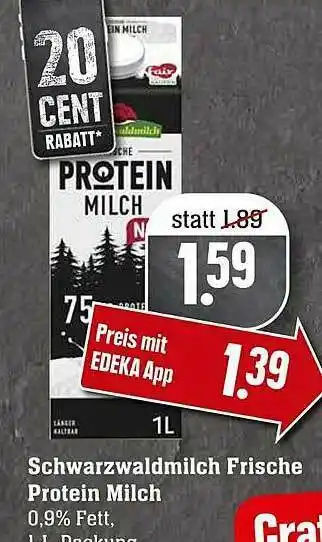 Scheck-in-Center Schwarzwaldmilch Frische Protein Milch Angebot