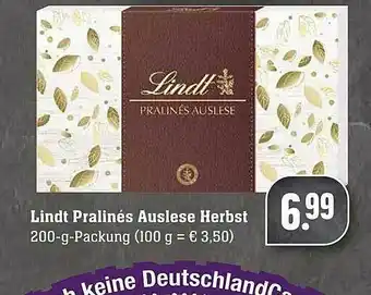 Scheck-in-Center Lindt Pralinés Auslese Herbst Angebot