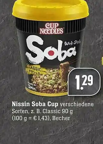 Scheck-in-Center Nissin Soba Cup Angebot