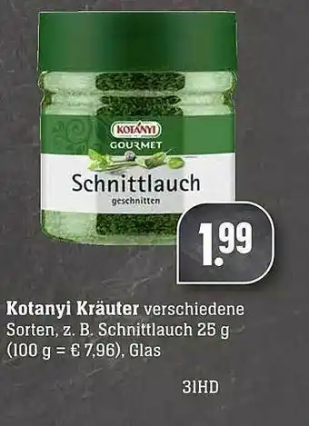 Scheck-in-Center Kotanyi Kräuter Angebot