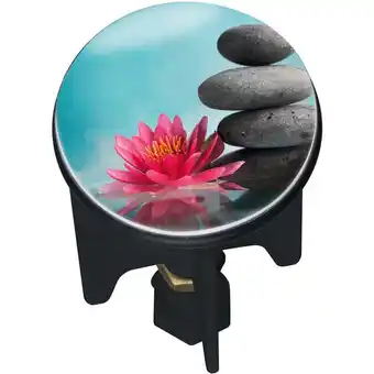 ManoMano Waschbeckenstöpsel Pluggy Lotus, für alle handelsüblichen Abflüsse, Mehrfarbig, Kunststoff mehrfarbig , Messing chrom - mehrf Angebot