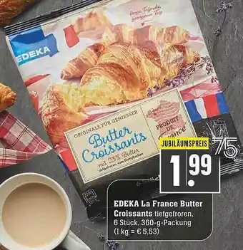 Scheck-in-Center Edeka La France Butter Croissants Angebot