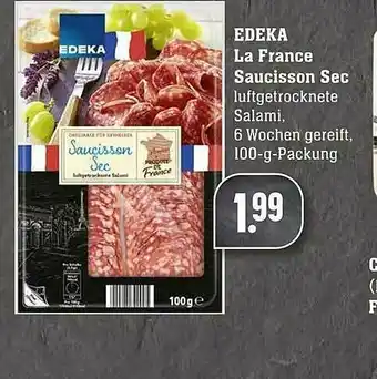 Scheck-in-Center Edeka La France Saucisson Sec Angebot