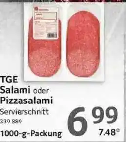 Selgros Tge Salami Oder Pizzasalami Angebot