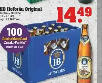 trinkgut Hb Hofbräu Original Angebot