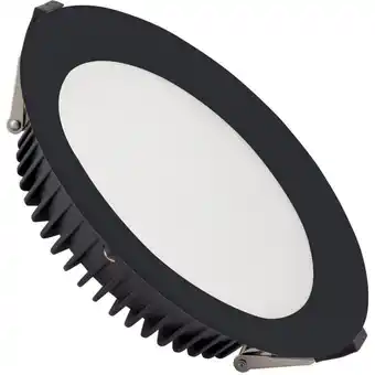 ManoMano Ledkia - LED-Downlight 30W New Aero Slim 130 lm/W Mikroprismatisch (UGR17) lifud Schwarz Schnitt ø 200 mm Neutrales Weiß 3800 Angebot