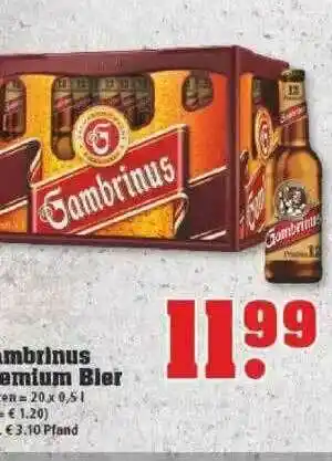 trinkgut Gambrinus Premium Bier Angebot