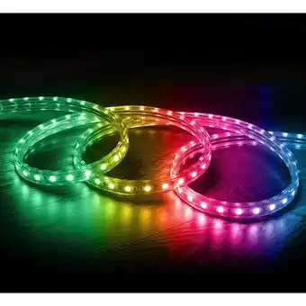 ManoMano LED-Streifen rgb mit IR-Fernbedienung 220V ac 60 LEDs/m IP65 nach Maß Breite 16mm Schnitt alle 100cm 120º20m20m Angebot