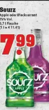 trinkgut Sourz Apple Oder Blackcurrant Angebot