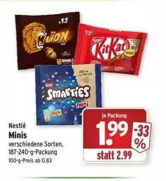 Wasgau Nestlé Minis Angebot