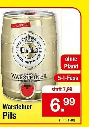 Zimmermann Warsteiner Pils Angebot