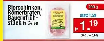 Zimmermann Bierschinken, Römerbraten, Bauernfruh-stück Angebot