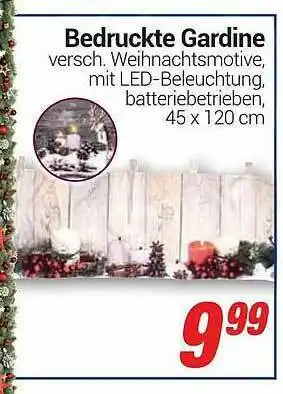 CENTERSHOP Bedruckte Gardine Angebot