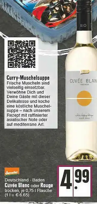 E-Center Deutschland-baden Cuvée Blanc Oder Rouge Demeter Angebot