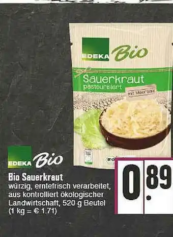 E-Center Bio Sauerkraut Edeka Bio Angebot