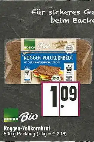 E-Center Roggen-vollkornbrot Edeka Bio Angebot