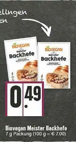 E-Center Biovegan Meister Backhefe Angebot