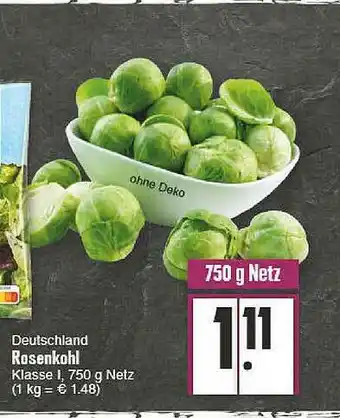 E-Center Deutschland Rosenkohl Angebot