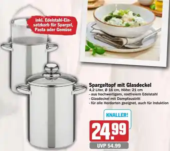 AEZ Spargeltopf mit Glasdeckel Angebot